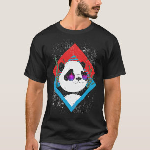 Music Equalizer DJ Rave Party Musican Panda T-Shirt