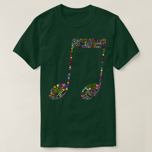 Music Equals Life Frequency Musicians Music Note18 T-Shirt (Design vorne)