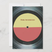 Music Event DJ Party Einladung (Rückseite)