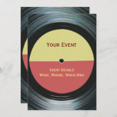 Music Event DJ Party Einladung (Vorne/Hinten)