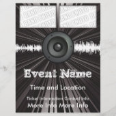 Music Event Flyer Lautsprecher Blast (Vorne)