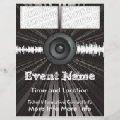 Music Event Flyer Lautsprecher Blast (Hinten)