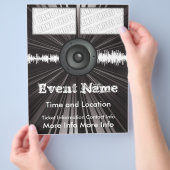 Music Event Flyer Lautsprecher Blast (Hand)