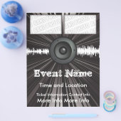 Music Event Flyer Lautsprecher Blast (Einzeln)