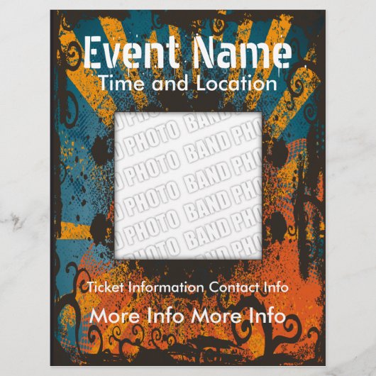 Music Event Grunge Flyer (Vorne)