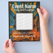 Music Event Grunge Flyer (Hand)