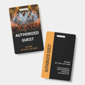 Music Event Guest Event Ausweis (Vorder- & Rückseite)