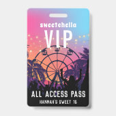 Music Festival | All Access Badge Ausweis (Back)