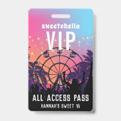 Music Festival | All Access Badge Ausweis (Front)