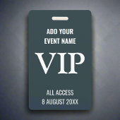 Music Festival Backstage Pass VIP Navy Blue Ausweis