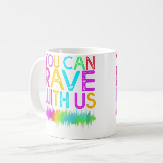 Music Festival Techno Edm Rave Kaffeetasse (Vorderseite Links)