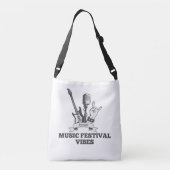 MUSIC FESTIVAL VIBES (PERSONALIZED) BAG TRAGETASCHEN MIT LANGEN TRÄGERN (Rückseite)