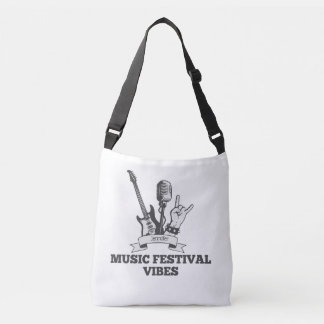 MUSIC FESTIVAL VIBES (PERSONALIZED) BAG TRAGETASCHEN MIT LANGEN TRÄGERN