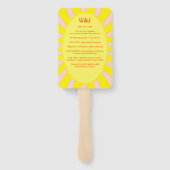 Music Festival Vinyl Record Retro Wedding Program Fächer (Rückseite)