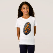 Music Fingerprint Design T-Shirt (Vorne ganz)