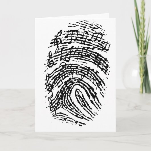 Music Fingerprint Karte (Vorderseite)