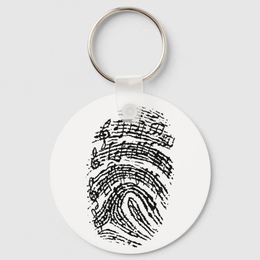 Music Fingerprint Schlüsselanhänger (Vorderseite)
