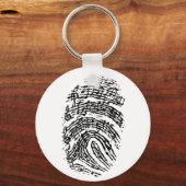 Music Fingerprint Schlüsselanhänger (Vorderseite)