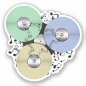 Music Flow Spulentonbandgerät Aufkleber (Vorderseite)
