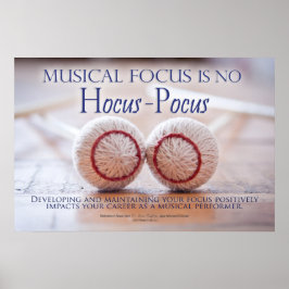Music Focus - inspirierende Zitate über Musik Poster