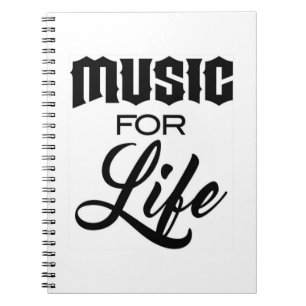 Music for Life Note Book Notizblock
