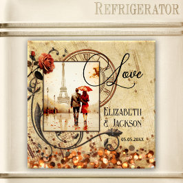 Music Foto Vintage Wedding Anniversary Magnet