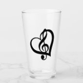 Music G Heart Glas (Vorderseite)