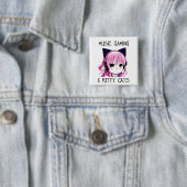 Music Gaming und Kitty Cat Anime Girl Button (Beispiel)