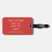 MUSIC-Gepäckmarke Gepäckanhänger (Rückseite horizontal)