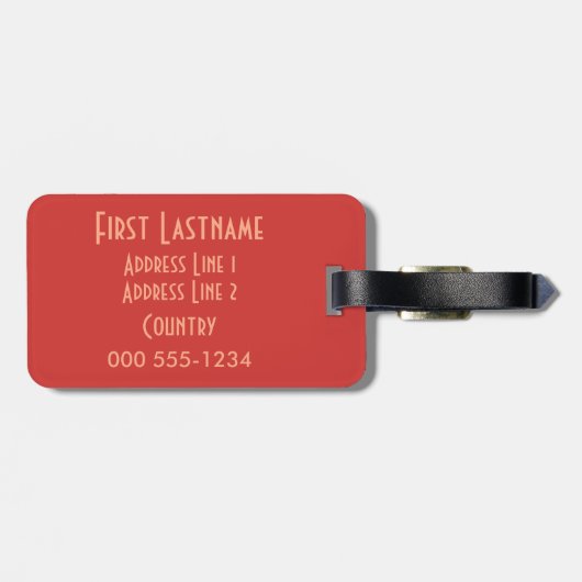 MUSIC-Gepäckmarke Gepäckanhänger (Rückseite horizontal)