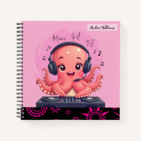 Music Girl, Happy Chick Lächeln Octopus DJ