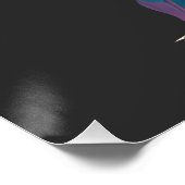 Music Gitarre Player Concept Fun Silhouette Style Poster (Ecke)