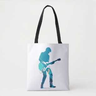 Music Gitarre Player Concept Fun Silhouette Style Tasche