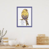 Music gives my heart wings with Bird Poster (Küche)