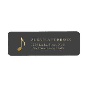 Music Gold Achte Note Rücksendeadresse Label