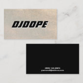 Music Gold DJ Visitenkarte (Vorne/Hinten)