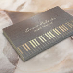 Music Gold Piano Musik Musik Stilvolles Kupfermeta Visitenkarte<br><div class="desc">Music Gold Piano behält die Musical Modern Copper Metal Business Card bei.</div>