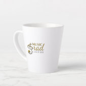 Music Grad Gold Treble Clef Graduate Singer Milchtasse (Linke Ecke)