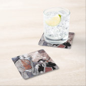 Music Graffiti Rechteckiger Pappuntersetzer (Vor Ort)