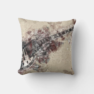 Music Grunge Decorative Kissen