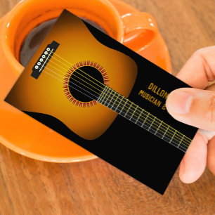Music Guitar Business Card Visitenkarte