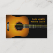 Music Guitar Business Card Visitenkarte (Vorderseite)