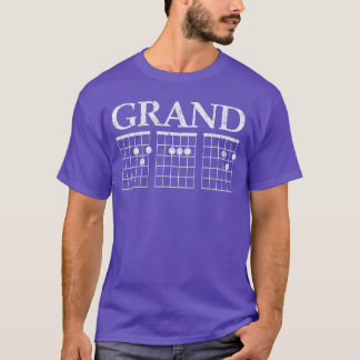 Music Guitar Chord GrandDAD Fathers Day Gift For G T-Shirt
