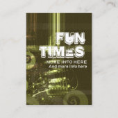 MUSIC GUITAR Party Einladungskarte (Rückseite)