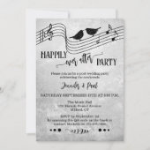 Music Happily Ever After Wedding Photo Einladung (Vorderseite)