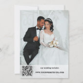 Music Happily Ever After Wedding Photo Einladung (Rückseite)