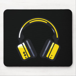 Music Headphone City Rhyme Wonderful Vibes Vector Mousepad
