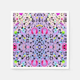 Music Headphone, Napkins Serviette