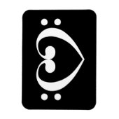 Music Heart Magnet (Vertikal)