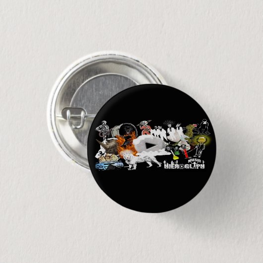 Music Hieroglyph Button (Vorne & Hinten)